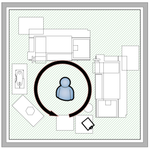 Plan view of cell layout